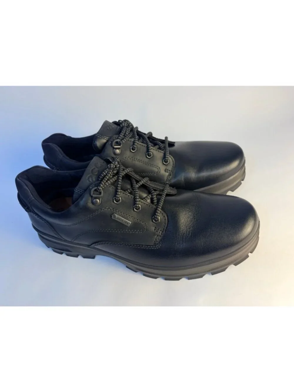 ECCO Rugged Track GTX Gore-Tex Boots Men's Sz EU45 US11 Black Leather Gorpcore